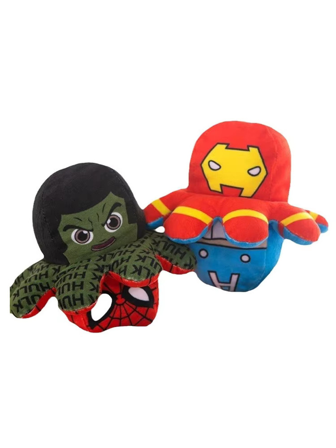 Marvel Avengers Spiderman Iron Man Captain America Hulk Oktopus, Plüschpuppe, bunt - Bild 1