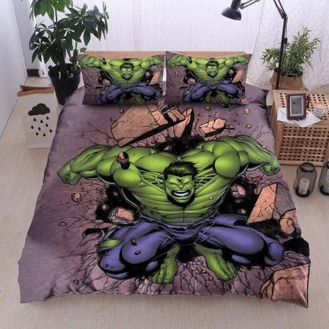 Flylo Hulk Bettwäsche Set 3-teilig aus Mikrofaser, Multicolor, B/H: 200 x 230 cm - Bild 1