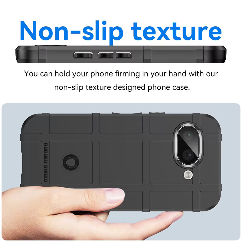 Stoßfeste und schlanke Schutzhülle für Google Pixel 9a in Schwarz - Bild 6