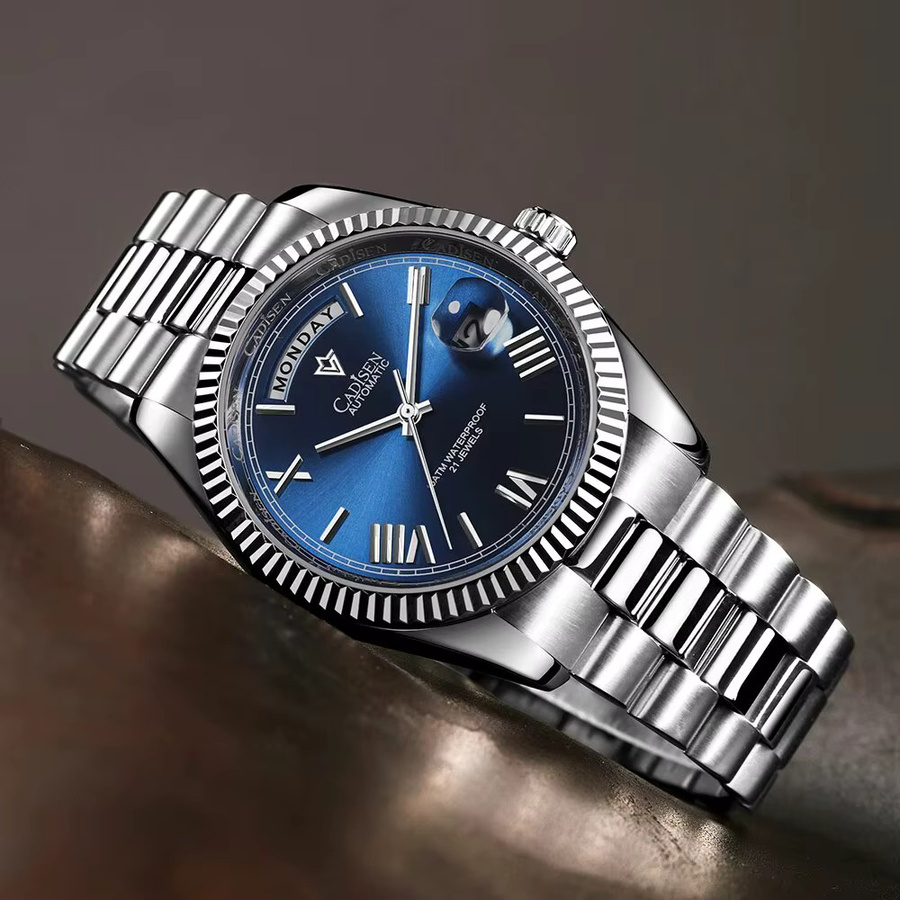CADISEN Armbanduhr Automatik, Edelstahl, 40 mm, Herren - Bild 2