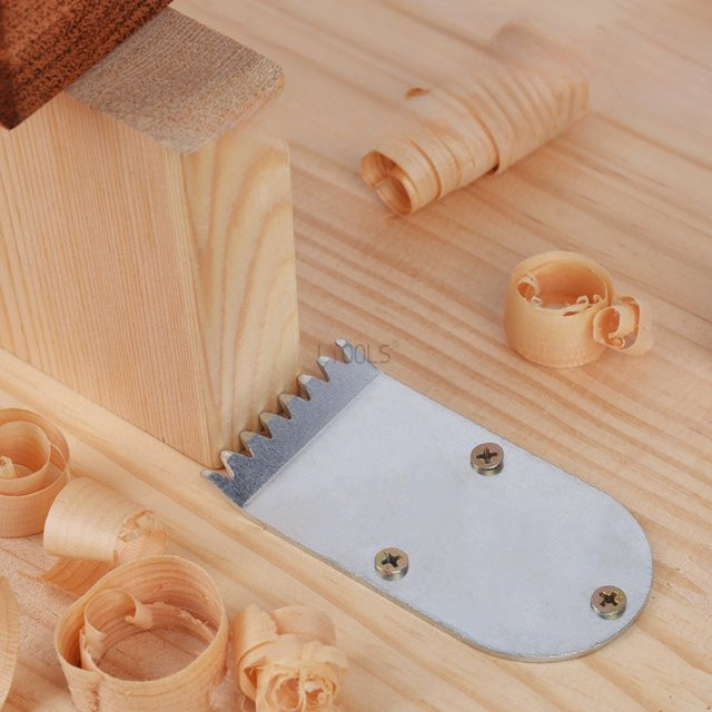 LTOOLS Eisenplatte als Hobelstopper aus kaltgewalztem Stahl in Silber - Bild 1
