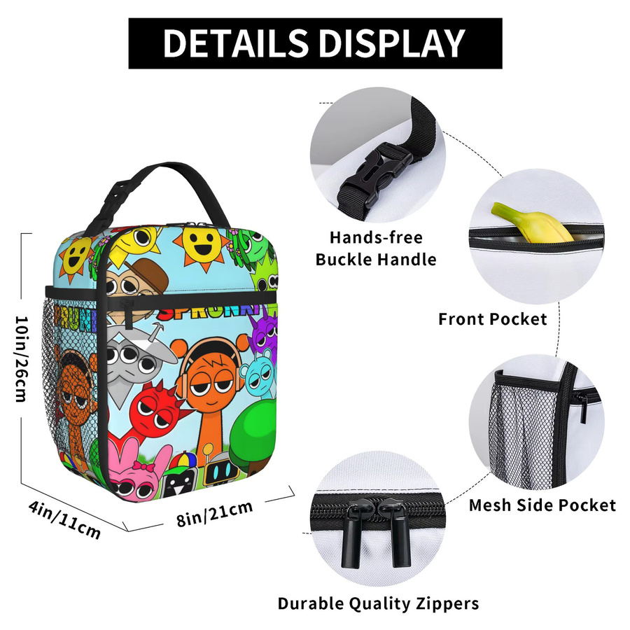 Bandai S-Sprunkies Musikspiel, isolierte Lunchtasche, Thermo-Lunchbox - Bild 3