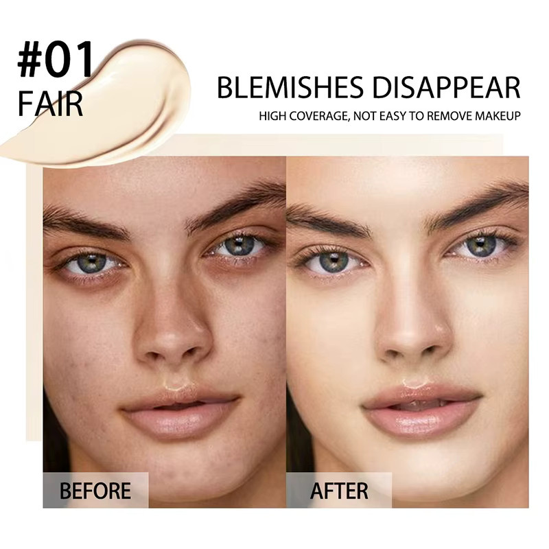 HNKMP Flüssiger Concealer Foundation, 8 Farben, Hohe Deckkraft - Bild 2