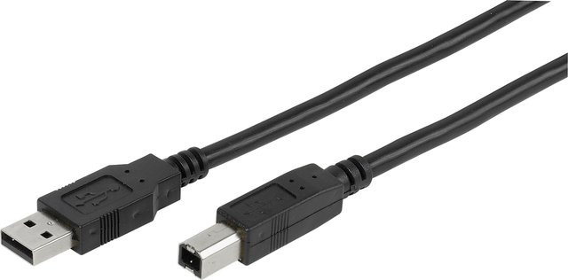 Vivanco USB 2.0 Verbindungskabel USB-A auf USB-A, Schwarz, Länge: 1,8 m - Bild 1