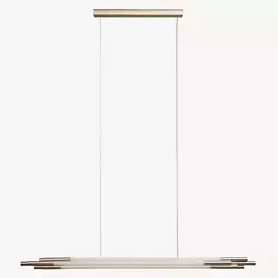 DCW Éditions Org Pendelleuchte LED in Silber, Höhe: 160 cm - Bild 1