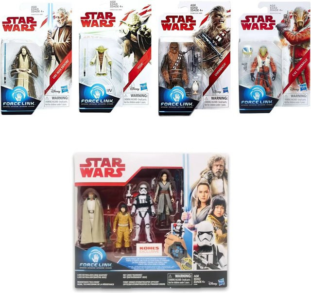 Hot Toys Star Wars Force Link Obi-Wan Master Yoda Chewbacca Action Figure, Set / Bundle, ab 4 Jahren - Bild 1