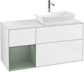 V&B Waschtischunterschrank Finion in Weiß lackiert, Breite: 120 cm, Tiefe: 50,1 cm, Höhe: 50,1 cm - Bild 1