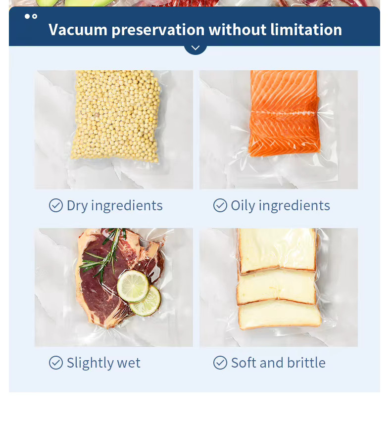 AGASHE Vakuumierbeutel Set aus transparentem Kunststoff, 4 Rollen à 3 m, ideal für Lebensmittelaufbewahrung, Sous-Vide und Mahlzeitenvorbereitung, kompatibel mit Vakuumiergeräten - Bild 4