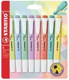 STABILO Textmarker swing cool Pastel in Multicolour, 8 Stück - Bild 1