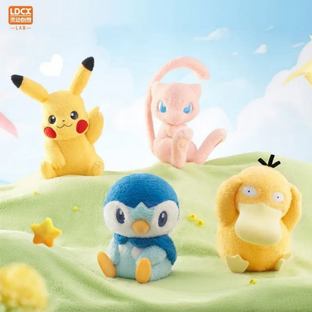 LDCX Pokémon Pikachu Bulbasaur Jigglypuff Lapras Eevee, Plüschpuppen, Set - Bild 1