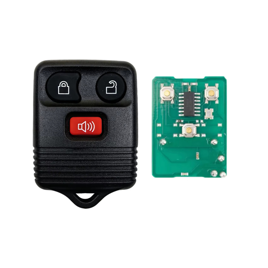 QCONTROL Autoschlüssel mit 3/4-Tasten und Fernbedienungssender 315MHz für Ford Ecosport und Mazda Tribute V6 3.0 in Schwarz - Bild 2