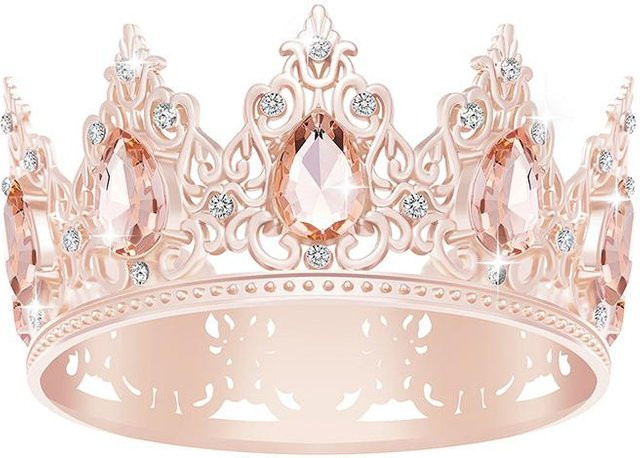 YIRAN Jewelry Tiara, Tropfen, Blumen Ornamente, weiß, Kinder - Bild 1