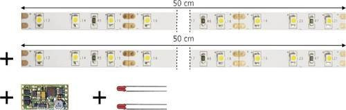 TAMS Elektronik LED-Streifen 53-01450-02-C Warmweiß, dimmbar und fahrtrichtungsabhängig mit Modul - Bild 1