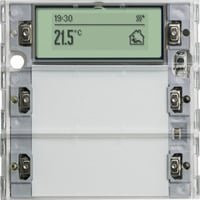 Gira Tastsensor 3 Plus 2-fach für KNX mit Inbetriebnahme-Wippe in Weiß - Bild 1