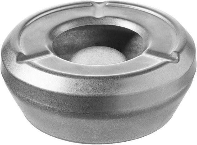 APS Windaschenbecher FORGE aus Edelstahl in Silber, B/T/H: 9,8 x 9,8 x 4,3 cm - Bild 1