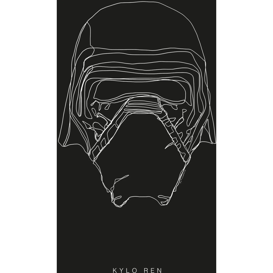 Komar Wandbild Star Wars Kylo in Schwarz und Weiß, B/H: 50 x 70 cm - Bild 2