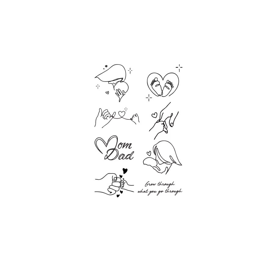 JKCODE TATTOO Wasserfeste Semi-Permanente Tattoos, Damen - Bild 4