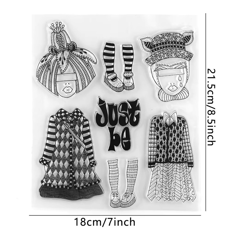 Transparente Kunststoffstempel für DIY-Bastelarbeiten, Scrapbooking und Dekoration - Bild 3