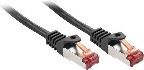 Lindy RJ45 Patchkabel CAT 6 S/FTP Ethernet LAN Schwarz, Länge: 5,00 m - Bild 1