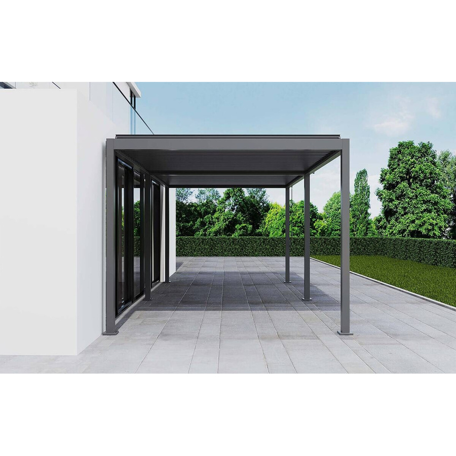 Aluminium Pergola in Anthrazit B/H/L: 296 x 247 x 583 cm - Bild 2