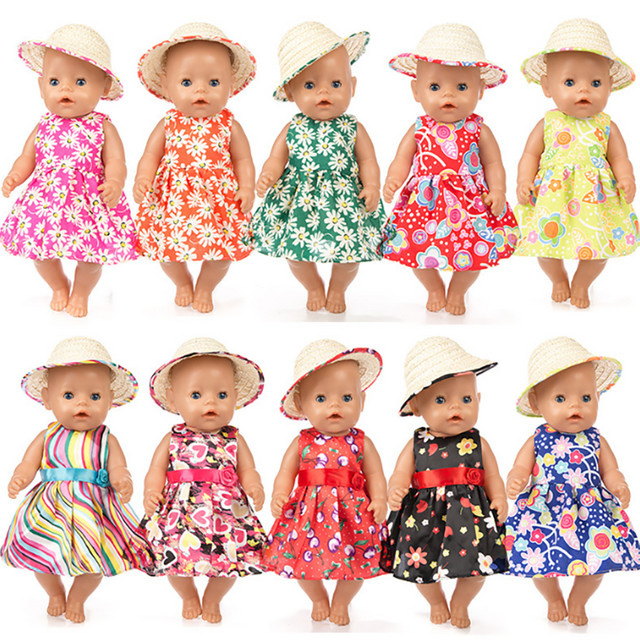 dearbei Puppe Hut Kleid Set, Zubehör, Bunt / Mehrfarbig - Bild 1