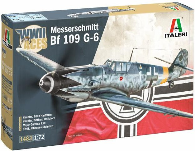 Italeri Messerschmitt Bf 109 G-2/G-6 Aces, Modellfahrzeug, 1:72 - Bild 1