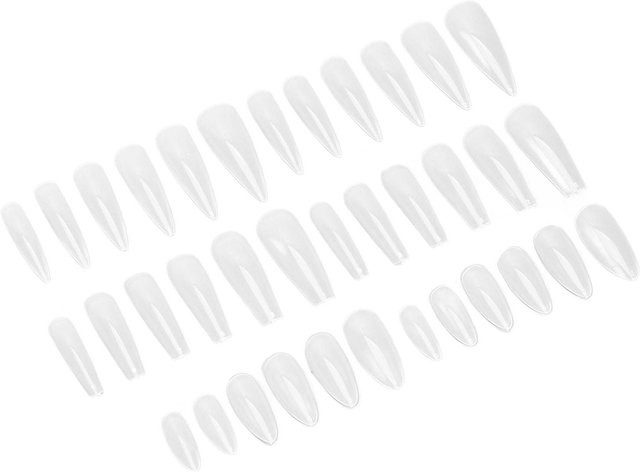 Koogeelife Falschnägel, Mandel Stiletto Form, Matt, Weiß, 360 Stück - Bild 1