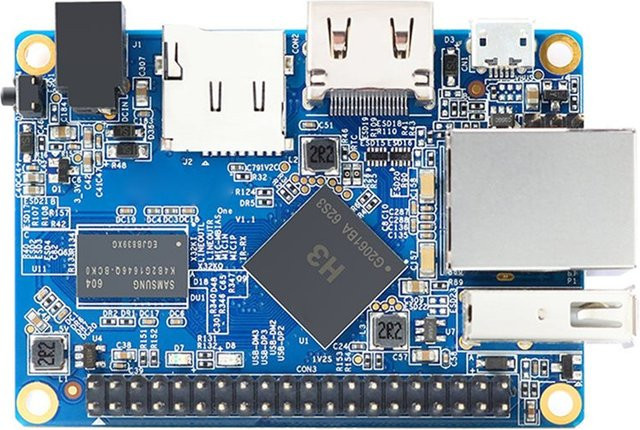 Orange Pi Einplatinen-Computer mit H3 SoC DDR3 Quad-Core für Android und Linux Entwicklung in Blau - Bild 1