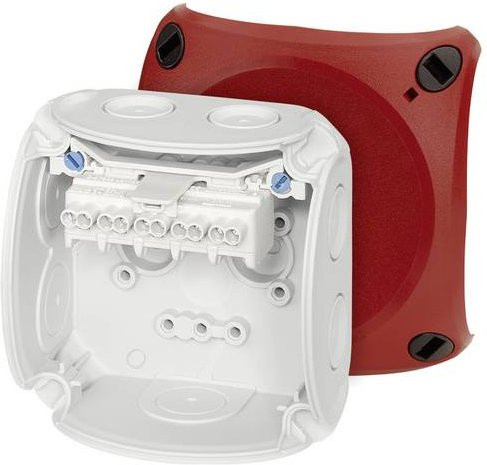 Hensel Abzweigdose halogenfrei und plombierbar in Weiß, B: 9,3 cm, L: 9,3 cm - Bild 1