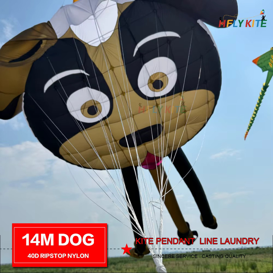 HFLYKITES Dog Kite Anhänger, Drachenschnur, Orange, Bunt / Mehrfarbig - Bild 1