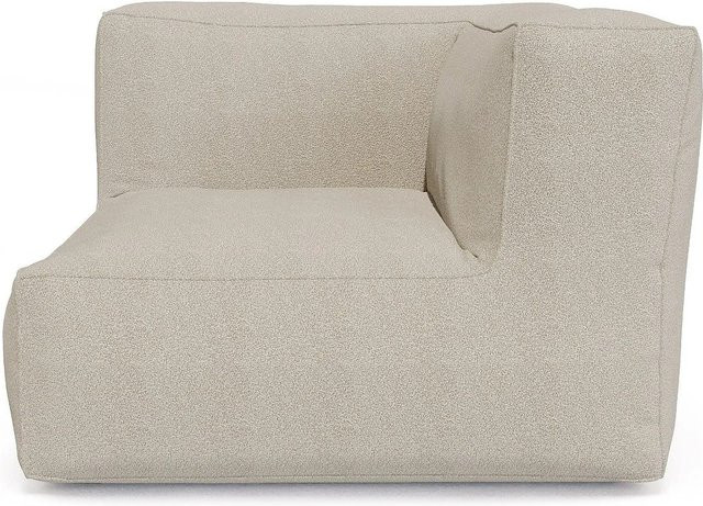 Gartensessel Noumara Vente-unique in Beige aus Bouclé-Gewebe mit Polyurethanschaum, Breite: 95 cm, Höhe: 80 cm, Tiefe: 76 cm - Bild 1