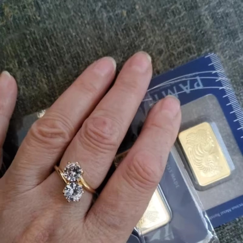 Huitan Ring, Zirkonia, Gold, Damen - Bild 2