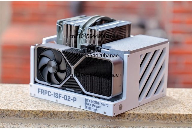 FRPC-ISF-02 Tragbares ITX-Chassis, halboffenes Computergehäuse in Weiß, 3D-gedrucktes Mini-ITX-Gehäuse - Bild 1