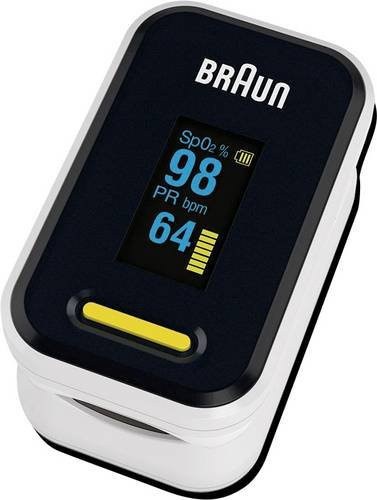 Braun Pulsoximeter YK-81CEU Blutsauerstoff-Messgerät in Weiß - Bild 2