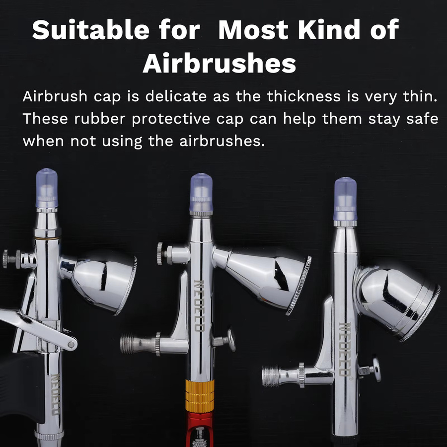 NEOECO Airbrush Silikon Düsendeckel zum Schutz deiner Spritzpistole, transparent - Bild 2