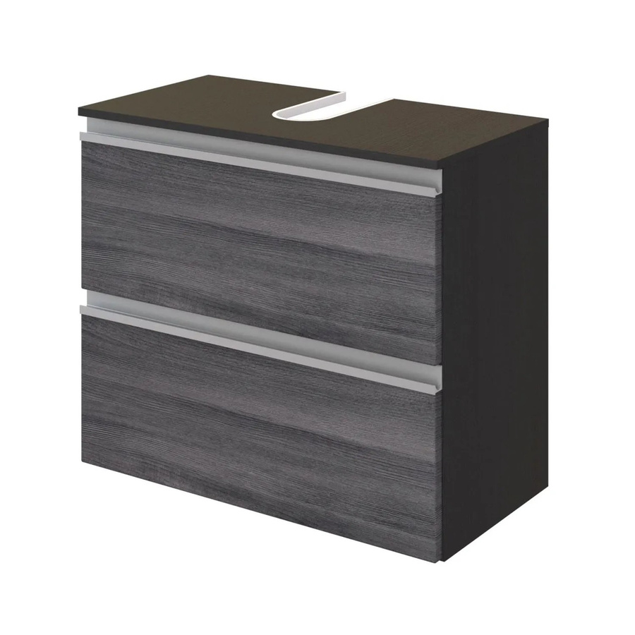 Held Möbel Unterbeckenschrank Neapel in Eiche Rauchsilber-Graphitgrau, Breite: 60 cm - Bild 2