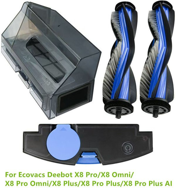 Ecovacs Deebot X8 Serie Ersatzteil-Set mit Staubbehälter, Abwassertank und Hauptbürste für X8 Pro, X8 Omni, X8 Pro Omni, X8 Plus und X8 Pro Plus - Bild 1