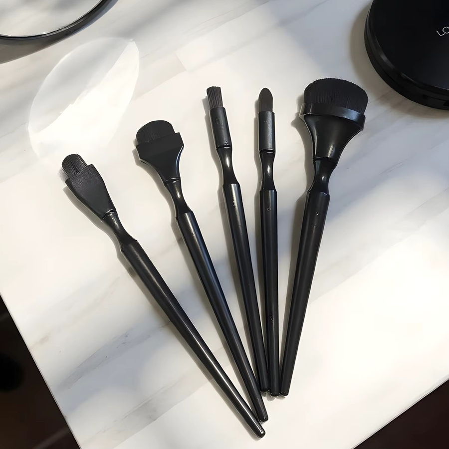 Artsecret 5-teiliges Kohle-Mischpinsel-Set in Schwarz zum Malen, Skizzieren und Zeichnen für Kohle und Tinte - Bild 2