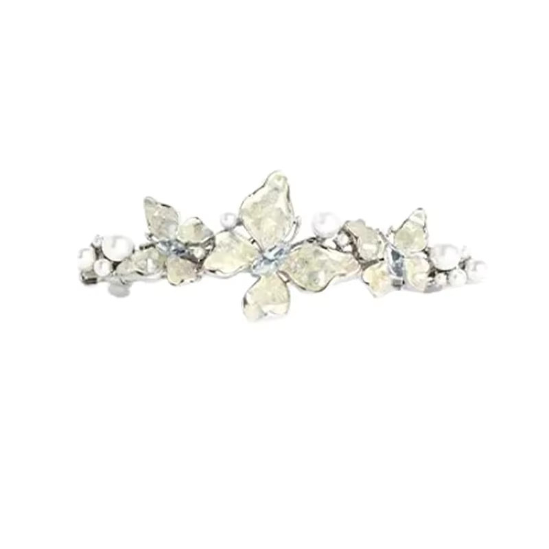 HIYAYZ Haarclip mit Perle und Schmetterling, Damen - Bild 2