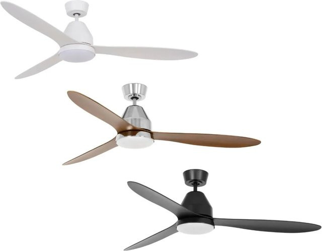 Lucci Air Whitehaven Energiespar Deckenventilator mit LED Beleuchtung und Fernbedienung, Durchmesser: 142 cm - Bild 1