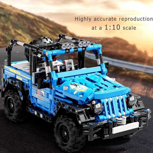 TYCOLE Blau Geländewagen, Bausteine, 876 Teile - Bild 1
