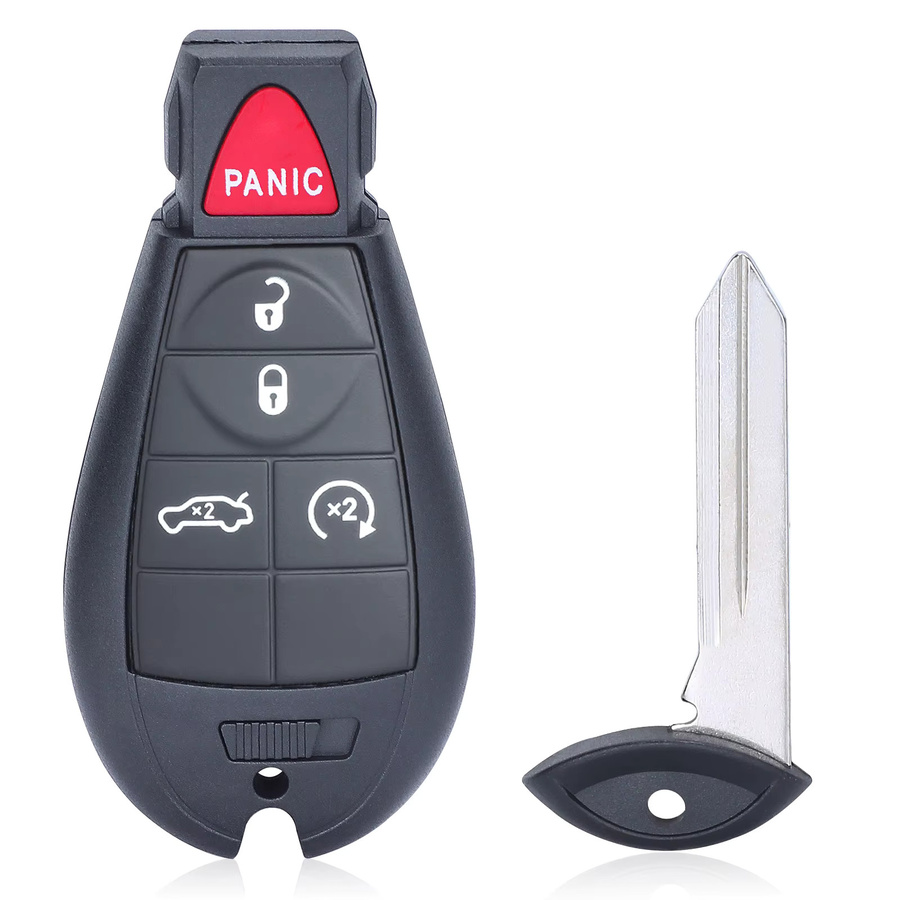 DIYKEY Smart Keyless Funkfernbedienung Autoschlüssel für Dodge Dart 2013-2016, 433MHz, ID46 Chip, Schwarz - Bild 3