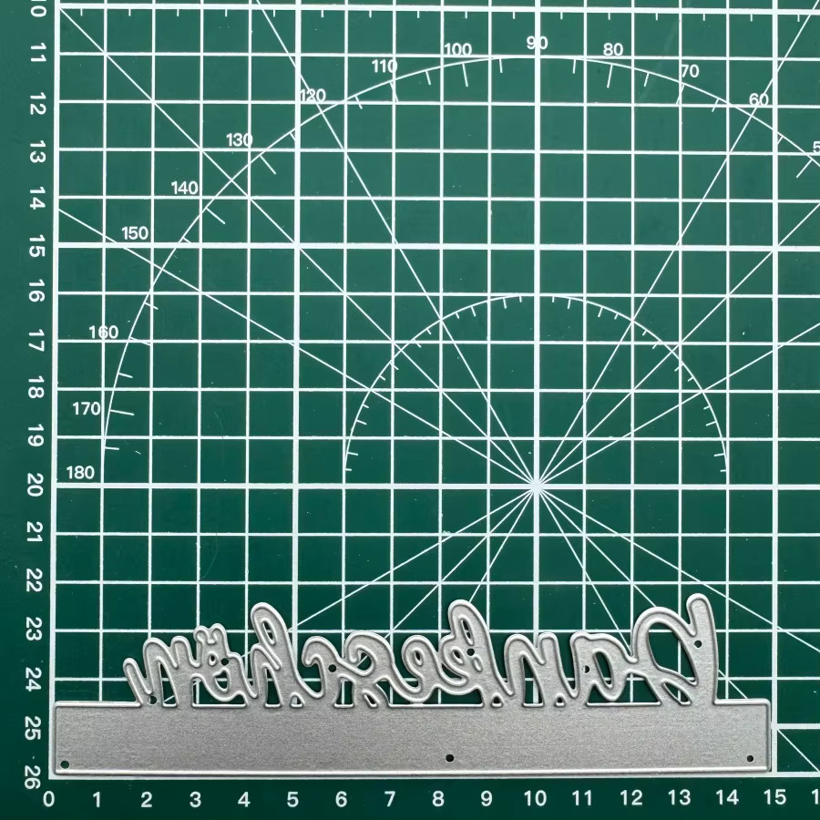 Metall-Stanzformen Dankeschön in Silber für DIY Scrapbooking und Kartenherstellung - Bild 5