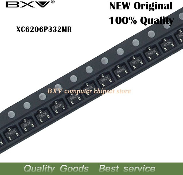 100 Stück XC6206P332MR Spannungsregler SOT-23 in Schwarz - Bild 1