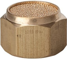 Riegler Sinterbronce-Schalldämpfer flach in Gold, Messing, M5 i., SW 8 - Bild 1