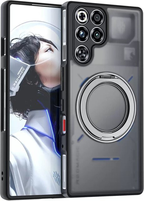 Magnetische Ringständerhülle für Redmagic 11 S Pro Plus in Transparent, matte stoßfeste Schutzhülle mit MagSafe-Kompatibilität - Bild 1