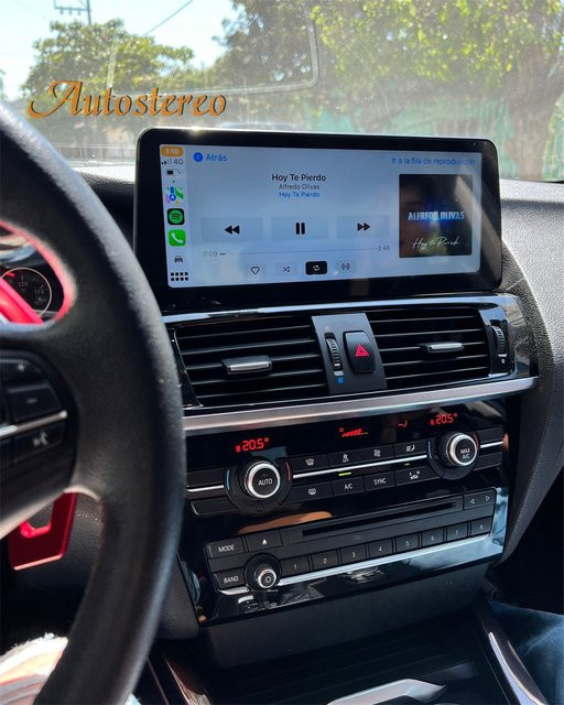 Android 14 Multimedia-Player mit CarPlay und GPS Navigation für BMW X3 F25 X4 F26 X3M X4M (2009-2016), 32GB, Schwarz - Bild 1