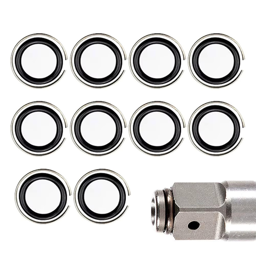 DAZZLEEX 10er Set Halteclips mit O-Ringen für 1/2 Zoll Schlagschrauber-Steckschlüssel in Silber - Bild 2