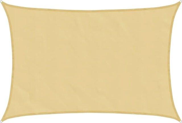 Furnicato Sonnensegel aus Polyester-Oxford in Sand, Rechteckig, Breite: 45 m, Tiefe: 3 m - Bild 1