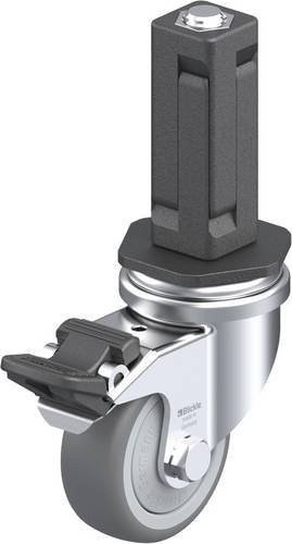 Blickle LRA-TPA 50KF-FI-EV03 Lenkrolle mit Feststeller in Grau, Rad-Durchmesser: 50 mm, Tragfähigkeit: 50 kg - Bild 1